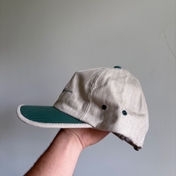 vintage 2 tons BPS FIRST dad hat strapback green beige - Picture 5 of 7